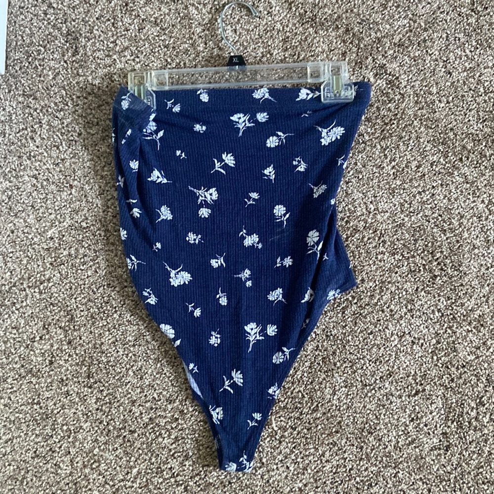 Strapless Patterned Bodysuit